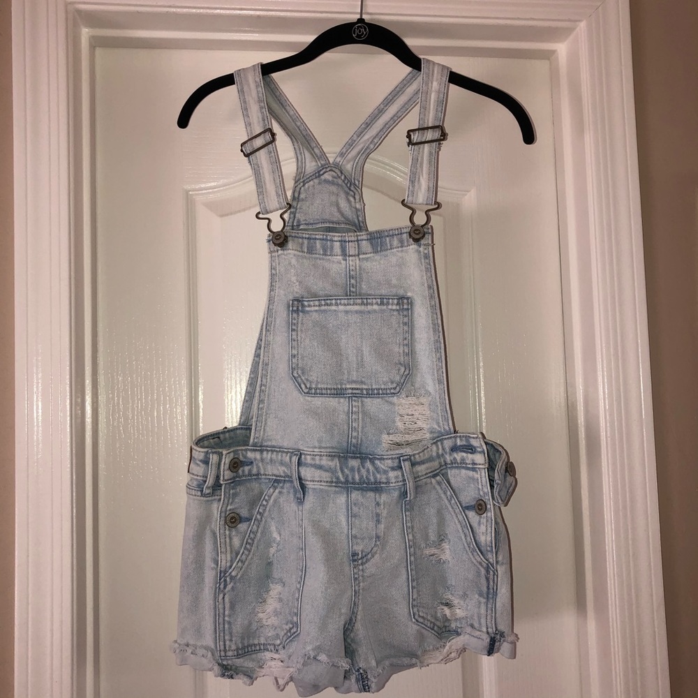 Vintage Boyfriend Short Overall